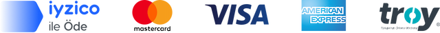 Kartlı ödemeler: Mastercard, Visa, American Express ve Troy